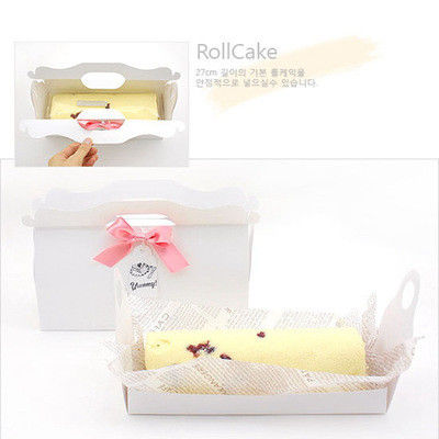 Oilproof Thickened Dessert Takeaway Boxes 4 Inch Cake Box With Window