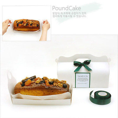 Oilproof Thickened Dessert Takeaway Boxes 4 Inch Cake Box With Window