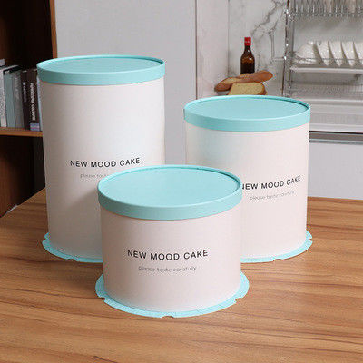 18*18*23cm PLA Coating Cheese Cake Boxes Biodegradable