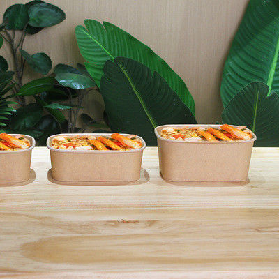 Biodegradable Cardboard Takeaway Boxes Matt Lamination Take Away Lunch Box