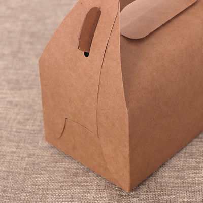 Microwavable Brown White Kraft Paper Packing Box Cut Resistant