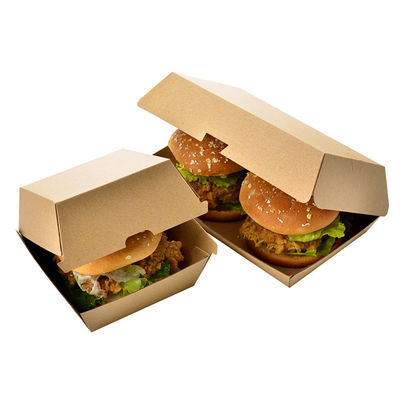 71oz SBS Paperboard Food Packaging Folding Boxes BSCI Burger Cardboard Box