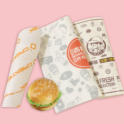 Square Personalized Custom Printed Greaseproof Paper TUV ISO