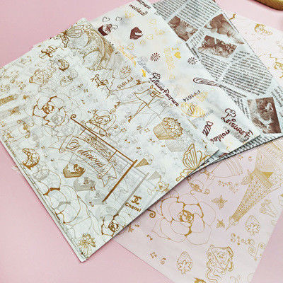 Square Personalized Custom Printed Greaseproof Paper TUV ISO