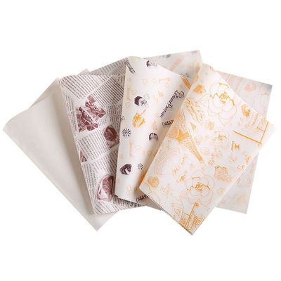 Square Personalized Custom Printed Greaseproof Paper TUV ISO