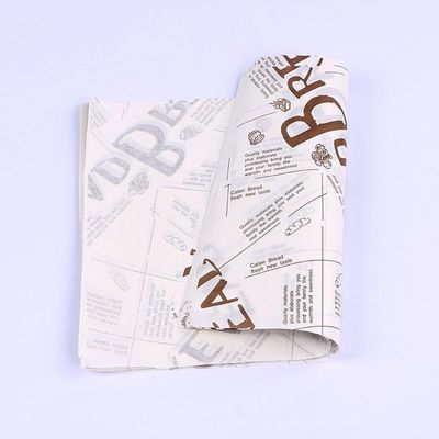 Square Personalized Custom Printed Greaseproof Paper TUV ISO