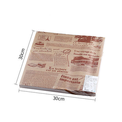 Burger Sandwich Offset Printed Greaseproof Paper 30x30cm 100pcs