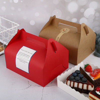 SGS CE Custom Lamination Dessert Takeaway Boxes Corrugated Board