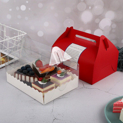 SGS CE Custom Lamination Dessert Takeaway Boxes Corrugated Board