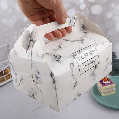 SGS CE Custom Lamination Dessert Takeaway Boxes Corrugated Board