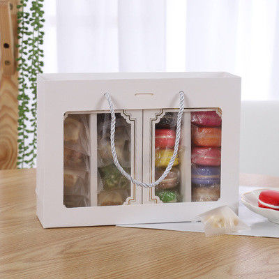 Transparent Window Macaron Favor Boxes 14.5cm*5.5cm*5cm