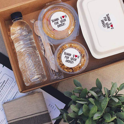 1000pcs 1x1 Inch Packaging Stickers Labels Thank You For Your Order Stickers