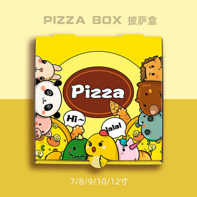 FSC SGS BRC Eco Friendly Pizza Boxes Varnishing