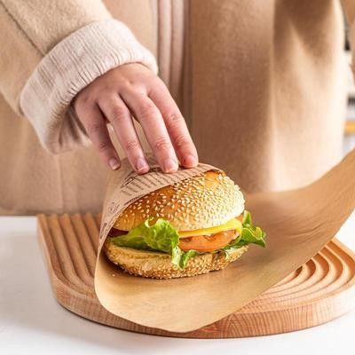 40gsm-50gsm Unbleached Printed Greaseproof Paper Cheese Butter Wrapping Paper