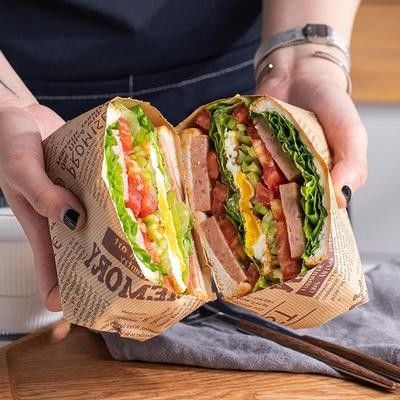 40gsm-50gsm Unbleached Printed Greaseproof Paper Cheese Butter Wrapping Paper