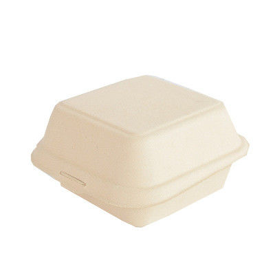 SGS Flexo Or Offset Biodegradable Takeaway Boxes Wheat Straw Food Tray