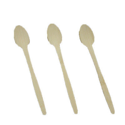 17cm Biodegradable Disposable Tableware Natural Healthy Safe One Time Spoon