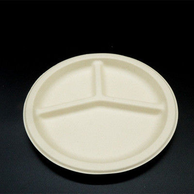 25.5*2cm Biodegradable Disposable Tableware Sugarcane Bagasse Plates