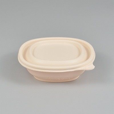 1200ML 145*145*45mm Biodegradable Takeaway Boxes 6 Compartment Disposable Food Tray