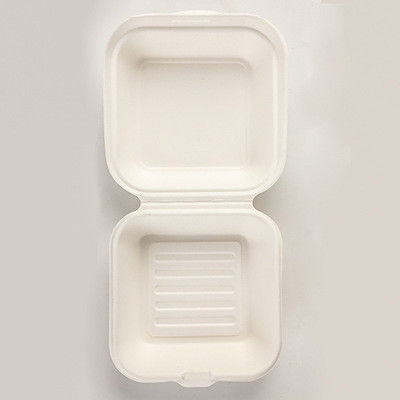 Sugarcane Bagasse Biodegradable Takeaway Boxes ASTM6400 15*15*8cm