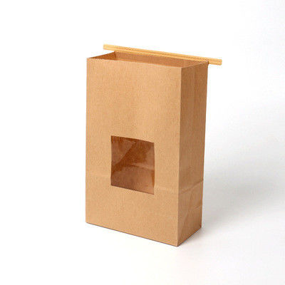 40gsm-150gsm French Bread Paper Bag Sharp Bottom Window