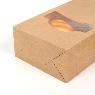 40gsm-150gsm French Bread Paper Bag Sharp Bottom Window