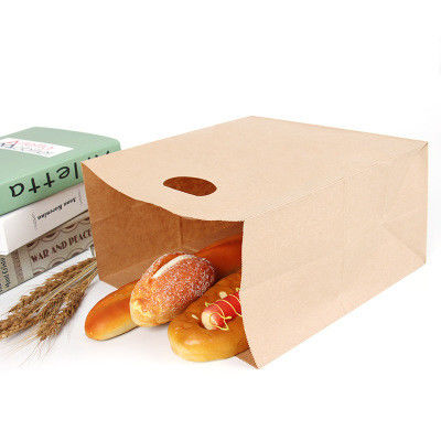 28*28*15cm MSDS Takeaway Paper Bags Offset Printing Kraft Paper Handbag