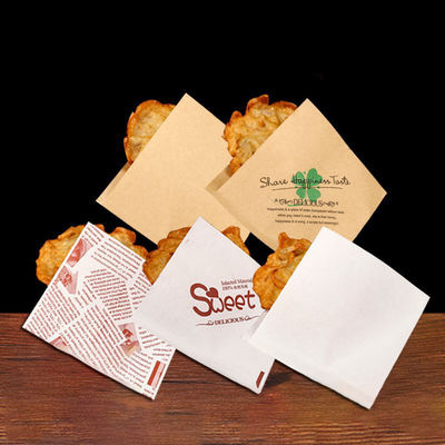 Biodegradable Brown Oil Proof Takeaway Paper Bags OEM ODM