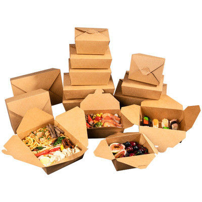 BRC FSC 700ml 800ml 900ml Custom Printed Food Boxes Cut Resistant