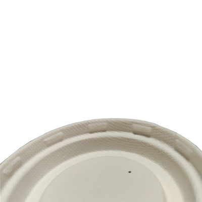 8cm Biodegradable Sugarcane Bagasse Coffee Cup Lids Eco Friendly