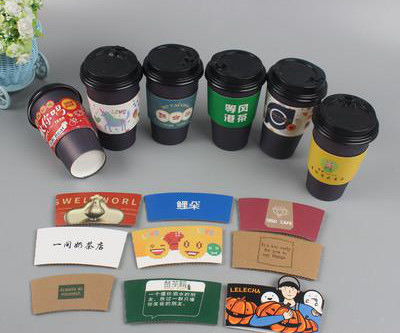 QS 135gsm-350gsm Disposable Coffee Cup Holder ECO Friendly