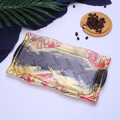 Recycled Coated Paper Sushi Takeaway Boxes Fruit And Vegetable Packaging