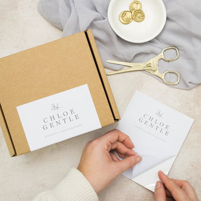 SGS Gold Foil Printing Packaging Stickers Labels Adhesive