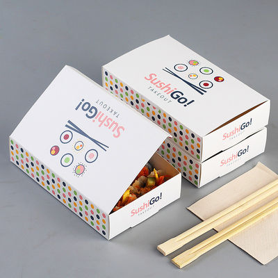 ODM Biodegradable Sushi Takeaway Boxes Rectangular Donut Swiss Roll Packaging Box