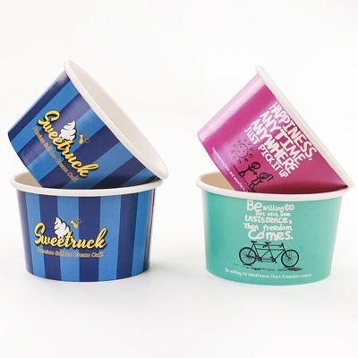 FDA TUV 16oz 26oz Disposable Ice Cream Cups Biodegradable