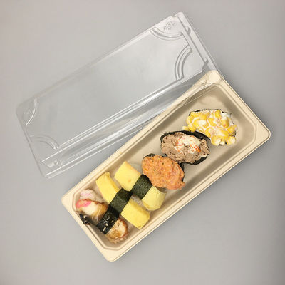 SGS Disposable Paper Sushi Food Takeaway Boxes Environmental Friendly