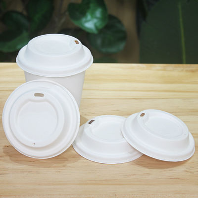 80mm Compostable Biodegradable Coffee Cup Lids SGS CE