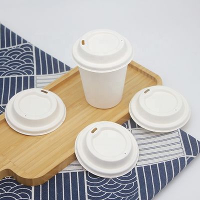 80mm Compostable Biodegradable Coffee Cup Lids SGS CE