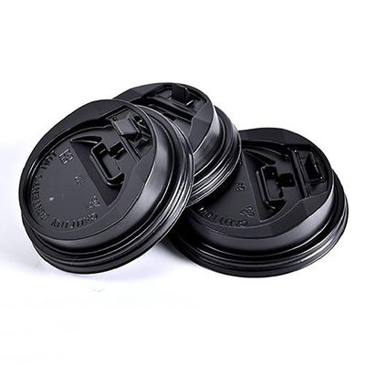 TUV 80mm 98mm Disposable Cup Cover PP Plastic Lids For Paper Cups