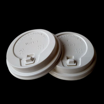 TUV 80mm 98mm Disposable Cup Cover PP Plastic Lids For Paper Cups