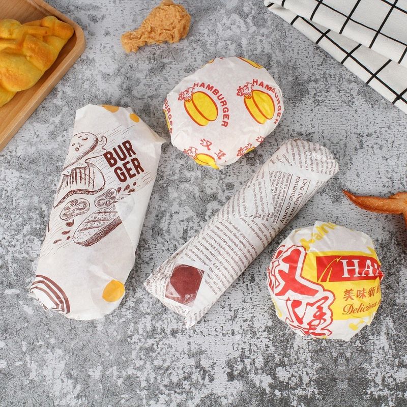 Square Personalized Custom Printed Greaseproof Paper TUV ISO