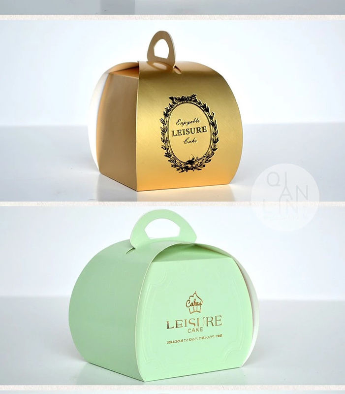 300gsm QS 10*10*10cm Dessert Takeaway Boxes